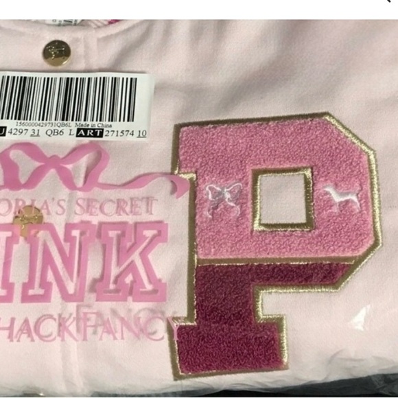 🎀🌸🩷🎀 VS LOVE SHACK FANCY VARSITY JACKET🎀🌸🩷🎀 - Picture 2 of 6